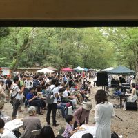 森の手づくり市＆森の音楽会にて京都梅小路公園にてファストフードとドリンクの移動販売