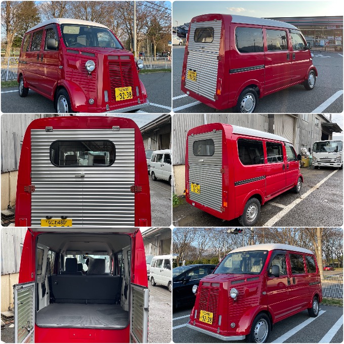 軽バンをシトロエンHバンスタイルにカスタムさせていただきました。