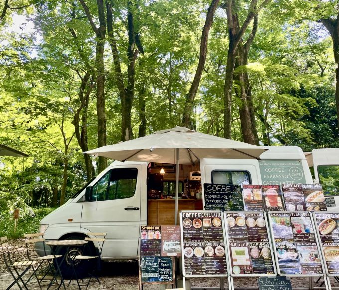 京都の移動カフェ EZYCAFEのカフェカー（キッチンカー）１号車