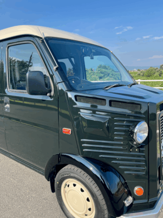 コーヒーやクレープのキッチンカーに最適なキッチンカー（移動販売車）